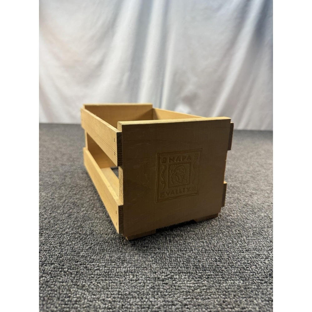 Napa Valley Box Company 20 Jewel CD DVD Game Storage Wood Crate Rack Holder